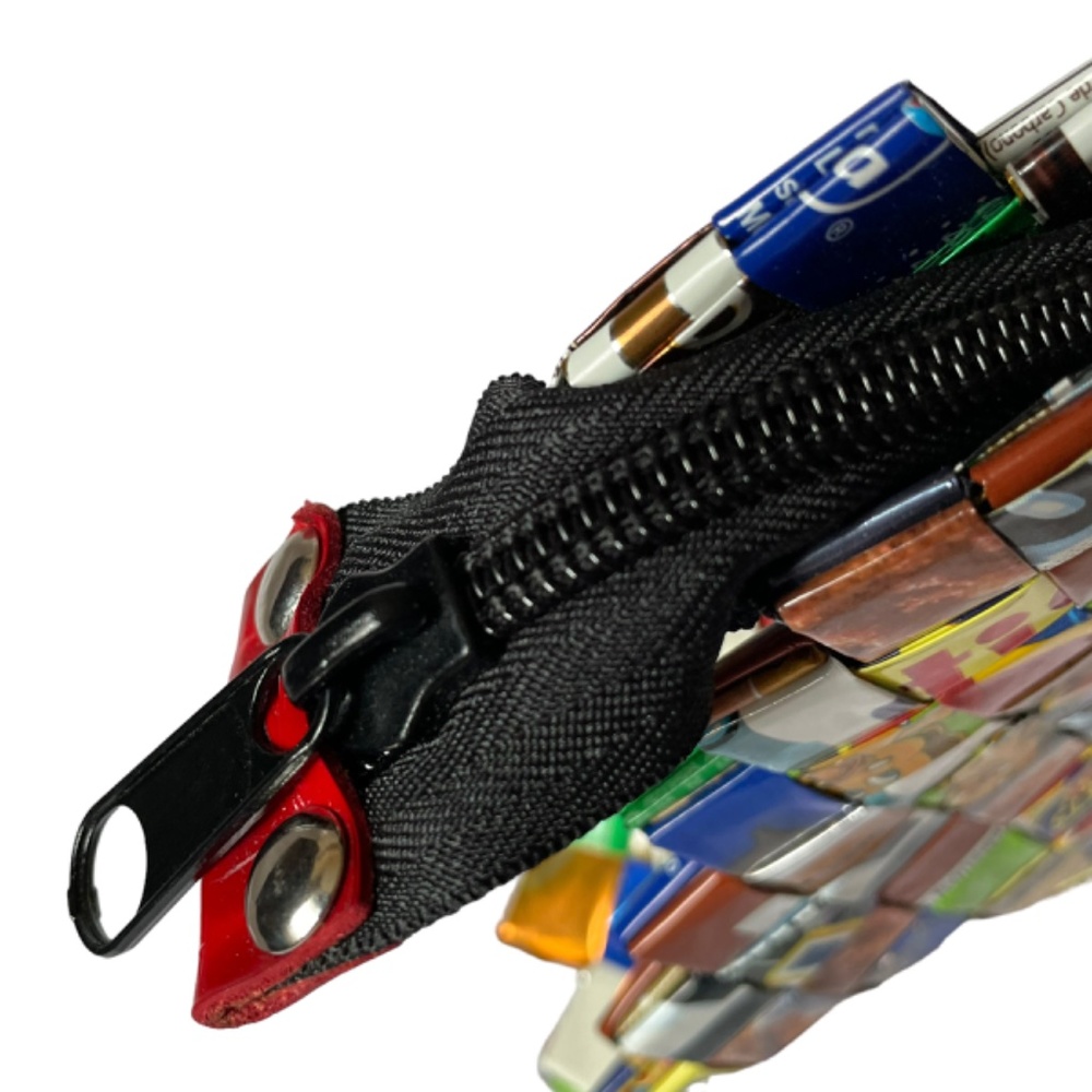 Nahui Ollin | Women's Candy Wrapper Clutch - Picture 8 of 15